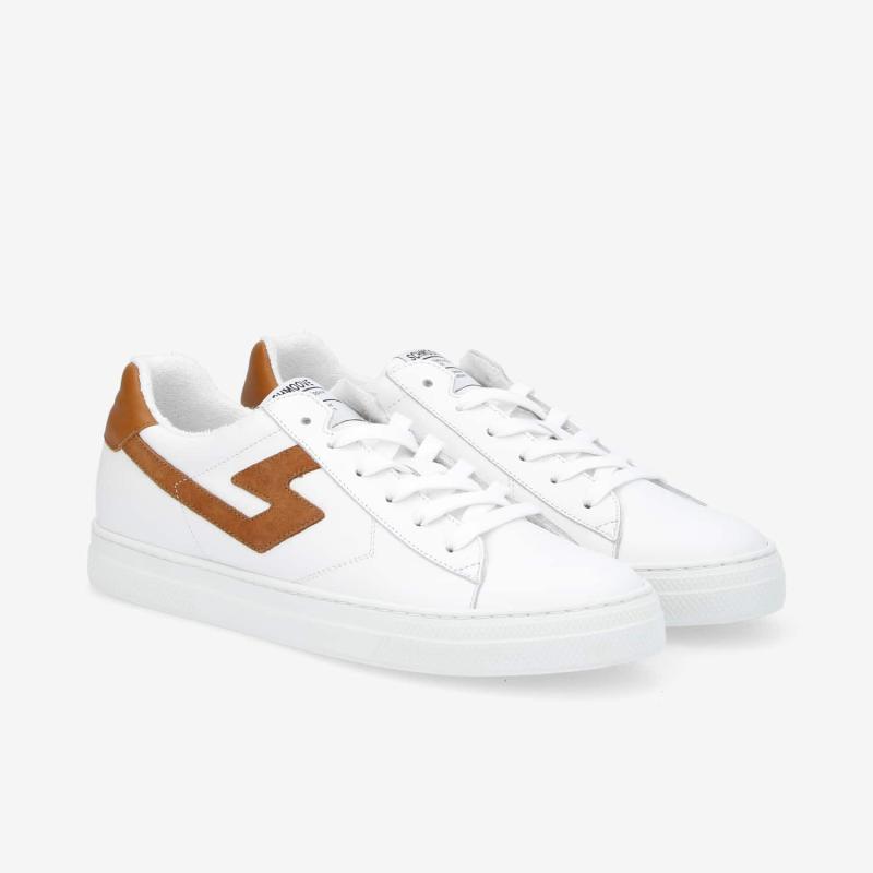 SPARK SIGNATURE M - NAPPA/SUED/OSLO - WHITE/CHESTNUT/TAN